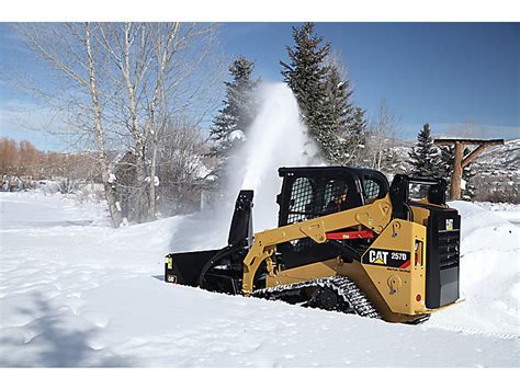 cat skid steer with snow blower|cat sr318 snow blowers.